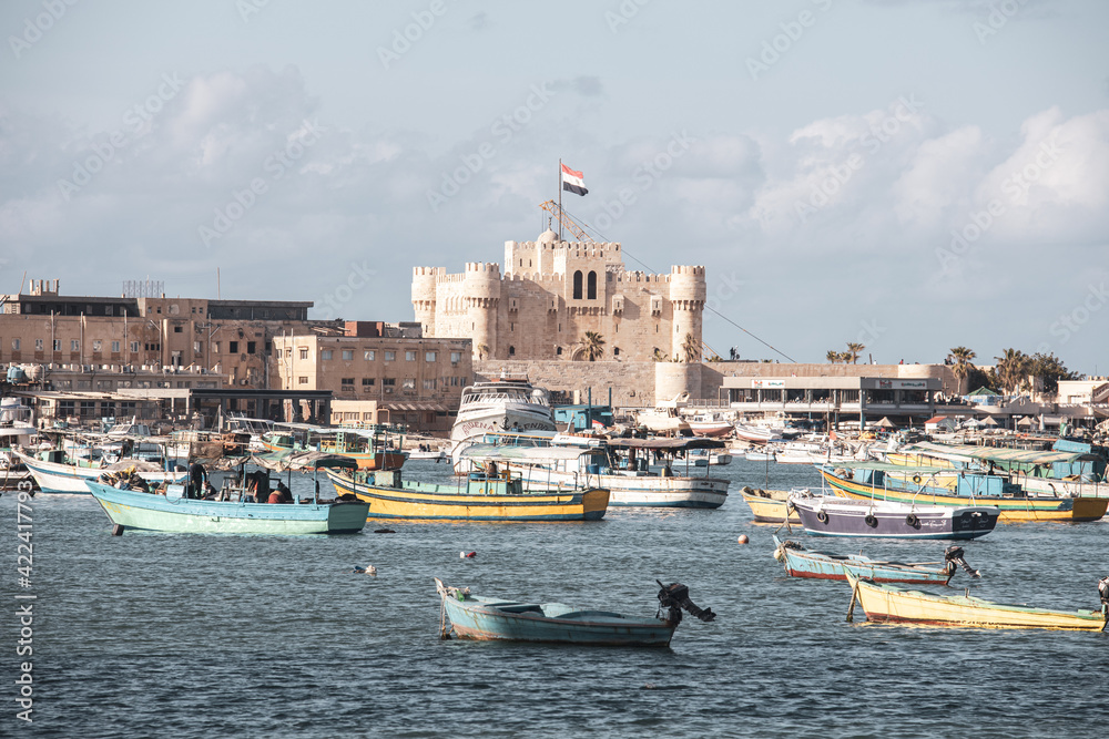 the Harbor of Alexandria Egypt