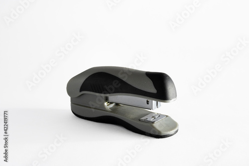 Stapler on white background