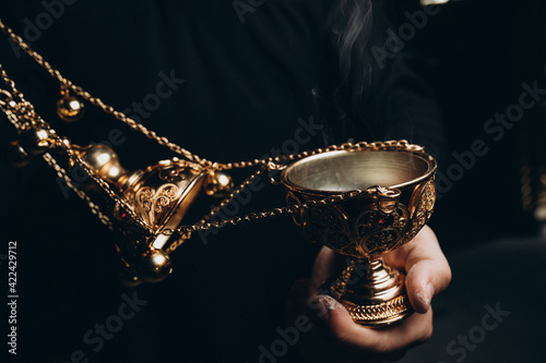 censer in church incense and smoke