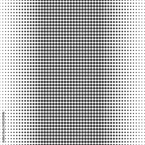 Abstract halftone dotted background. Futuristic grunge pattern, dot, wave. Vector modern optical pop art texture for posters, sites, business cards, cover, labels mock-up, vintage layout