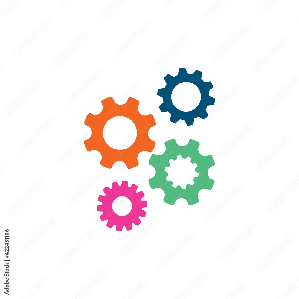 Gear Template vector icon illustration Gear Template vector icon illustration