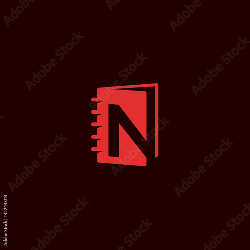 letter N notebook logo