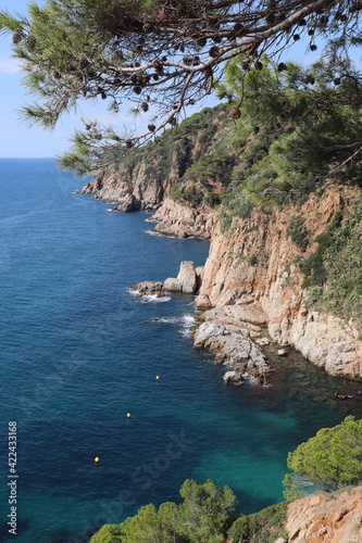 Espagne - Costa Brava - Tossa de Mar - La côte rocheuse