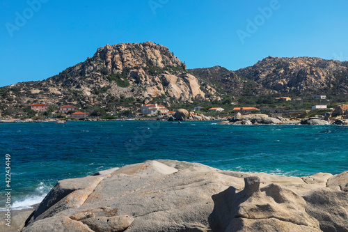 The cliff of Punta Tegge, La Maddalena, Sardinia, Italy photo