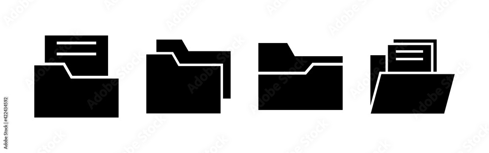 Folder icon set. folder vector icon Folder icon set. folder vector icon