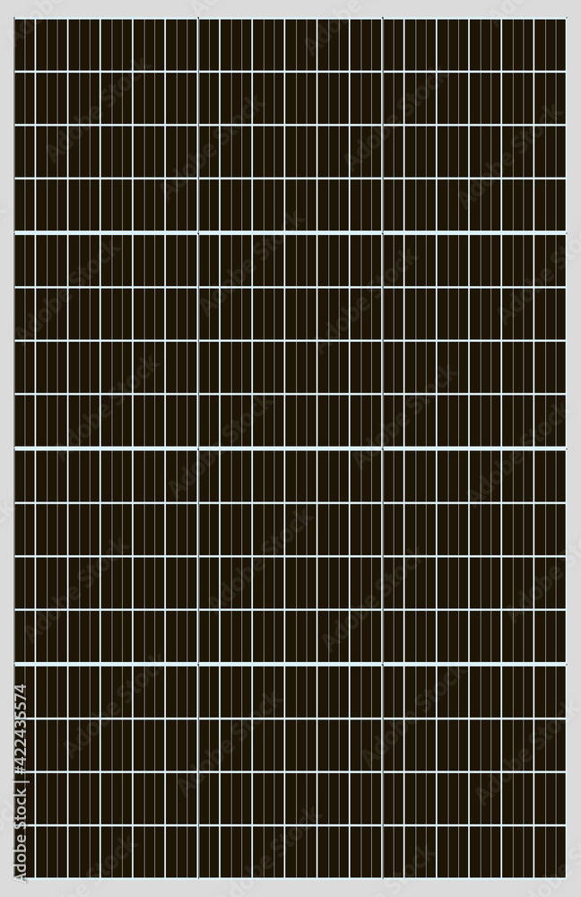 シンプルな太陽光パネル(正面)