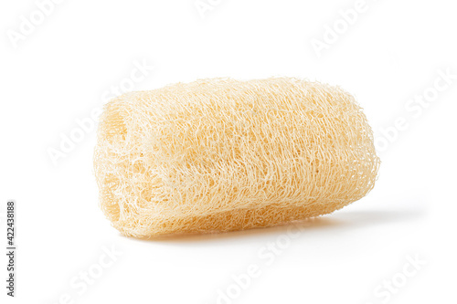 Loofah Scrubber isolated on white blackground. Loofah Scrubber for scrub your skin