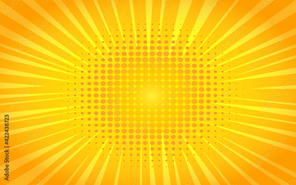 Obraz premium Illustration graphic vector of the dot circle with light sun for advertisement commercial business template design