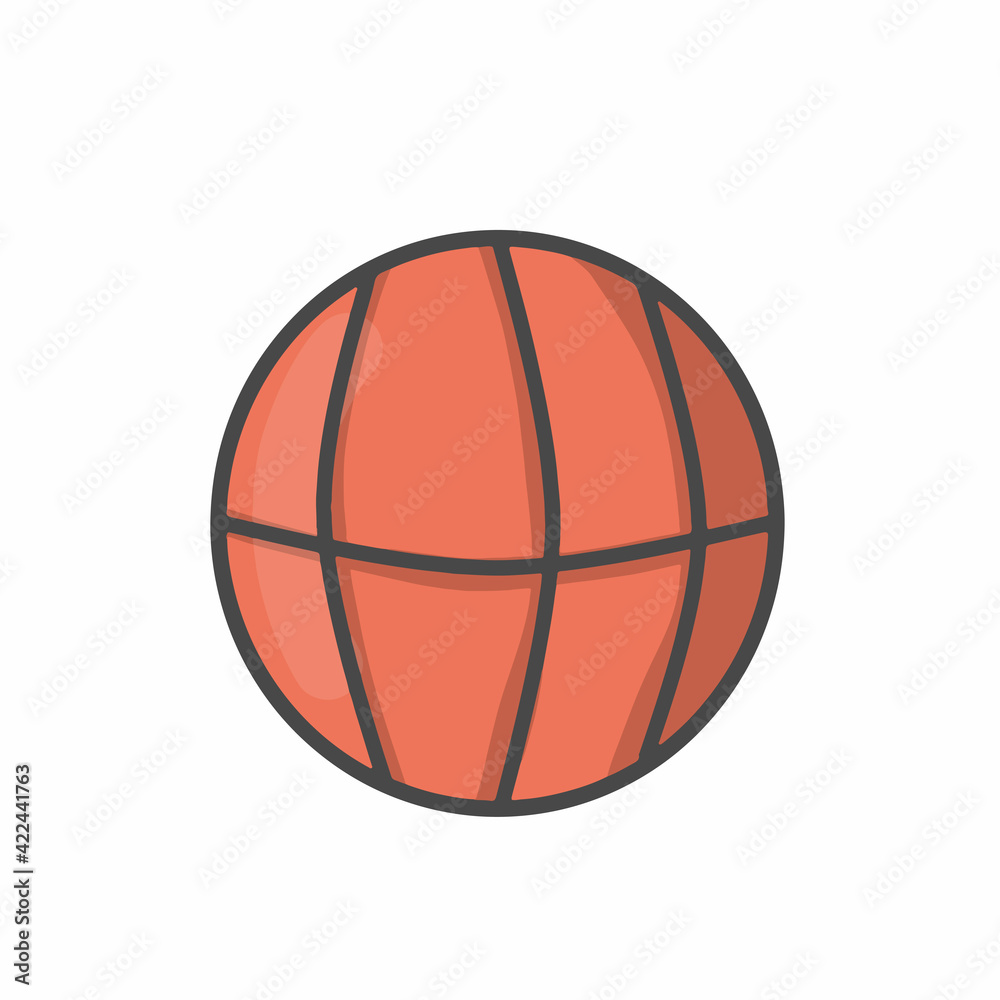 Basket ball vector template design illustration