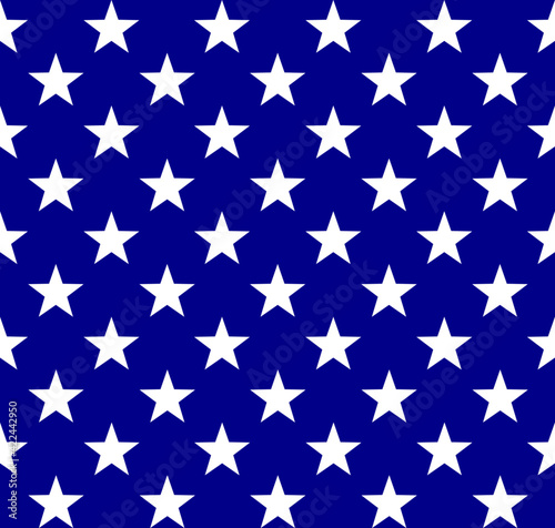 seamless white star on blue background pattern
