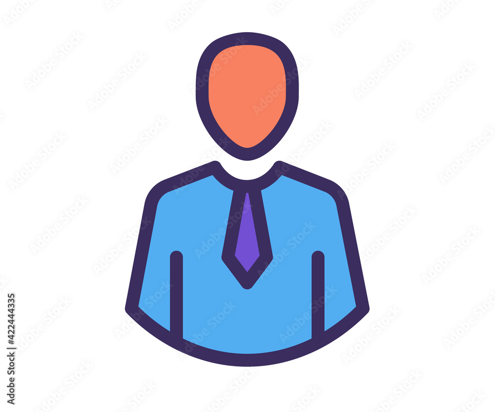 man user profile single isolated icon with filled line style man user profile single isolated icon with filled line style