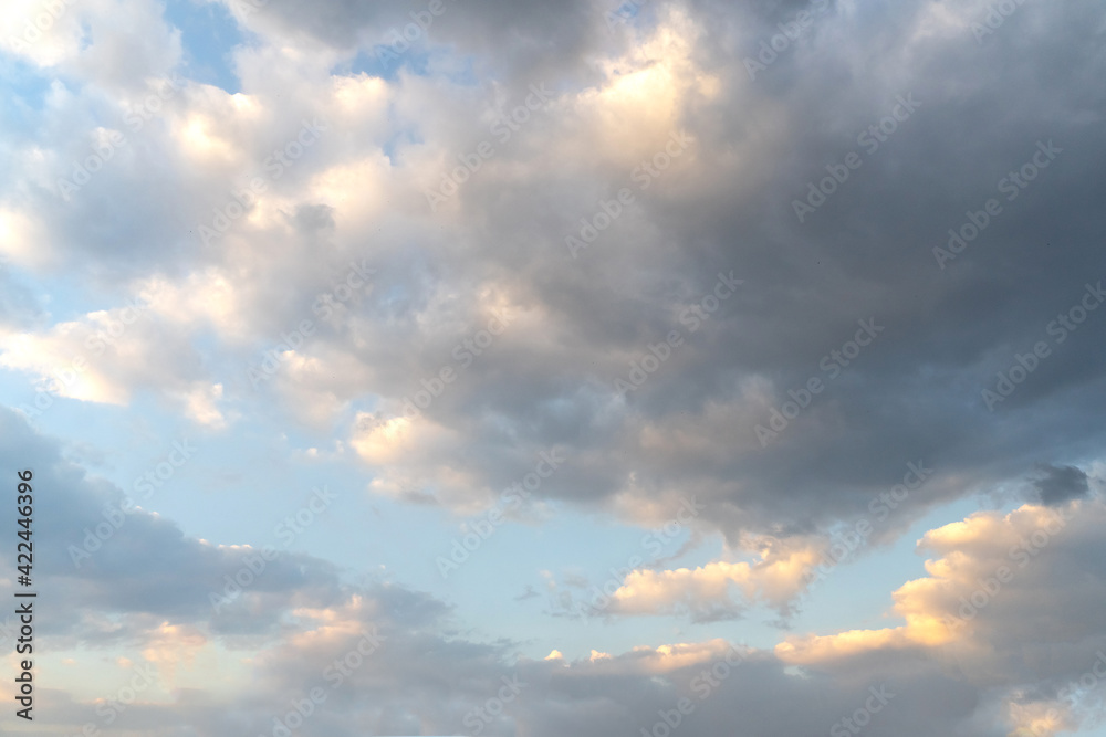 Beautiful clouds and blue sky. Soft sky with soft clouds background. Beautiful clouds and blue sky. Soft sky with soft clouds background.