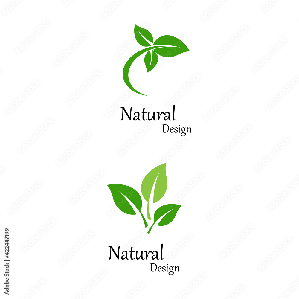 Leaf icon Vector Illustration design Logo template Leaf icon Vector Illustration design Logo template