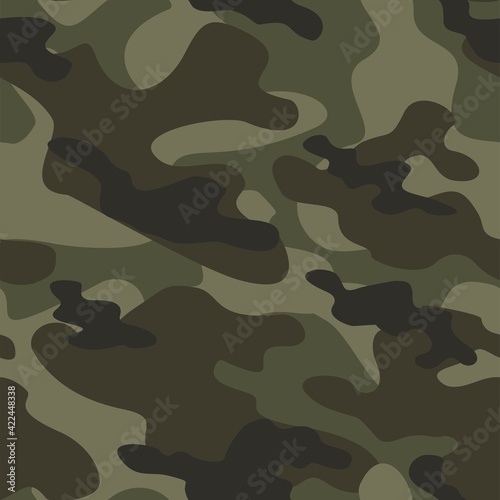 military camouflage. vector seamless print. army camouflage for clothing or printing