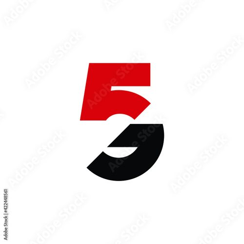 Letter 5G simple logo design vector. 5G icon