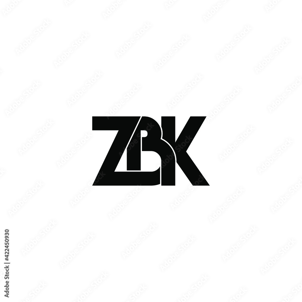 zbk letter original monogram logo design zbk letter original monogram logo design