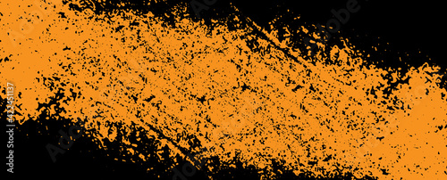 Black and orange abstract background
