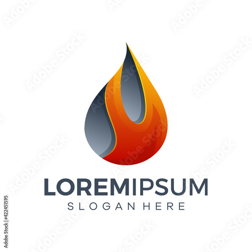 Fire logo vector illustration