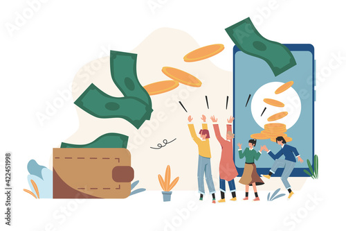 Non-cash mobile to wallet payment transactions