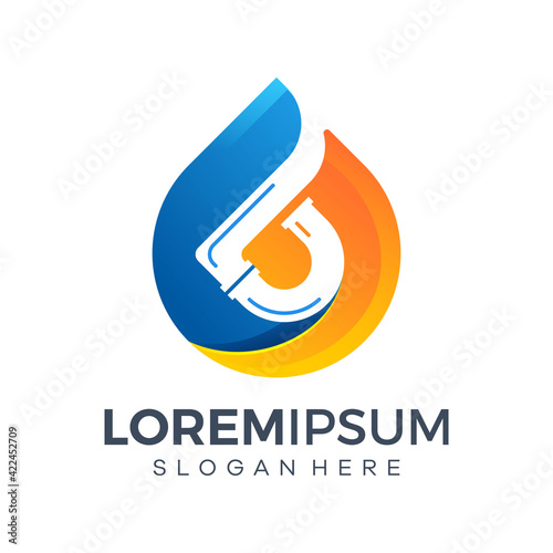 Water plumbing logo designs.