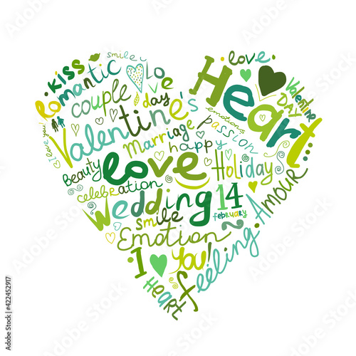 Valentine heart sketch for your design