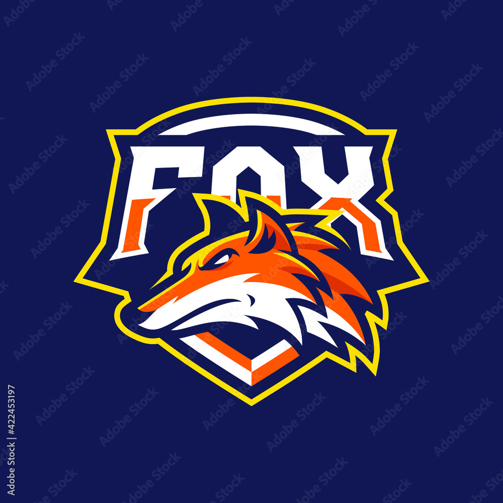 Fox mascot logo design illustration Fox mascot logo design illustration
