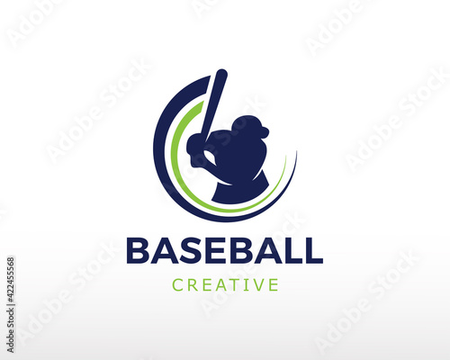 baseball logo shot ball logo sport creative logo symbol