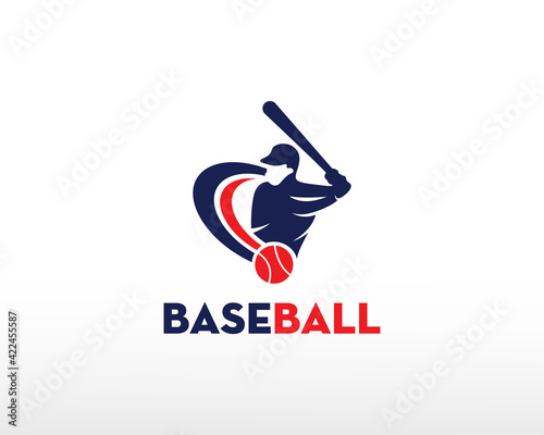 baseball logo shot ball logo sport creative logo symbol