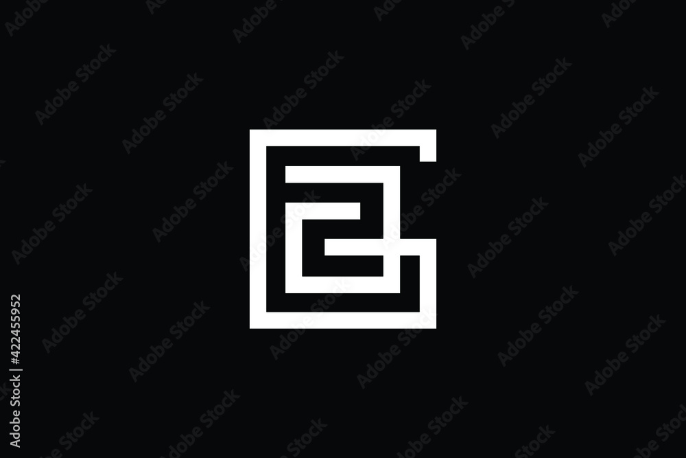 GZ logo letter design on luxury background. ZG logo monogram initials letter concept. GZ icon logo design. ZG elegant and Professional letter icon design on black background. G Z ZG GZ