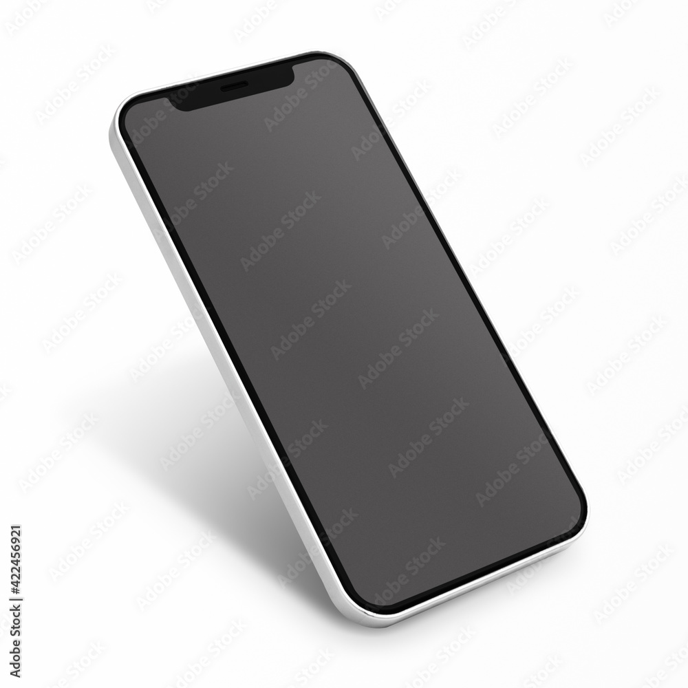Smartphone with blank black screen innovative future technology Smartphone with blank black screen innovative future technology