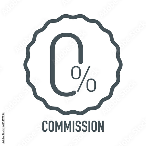 0, Zero percent sticker icon design. Free installment symbol vector for finance. 0 percent vector design. Eps 10 vector illustration.