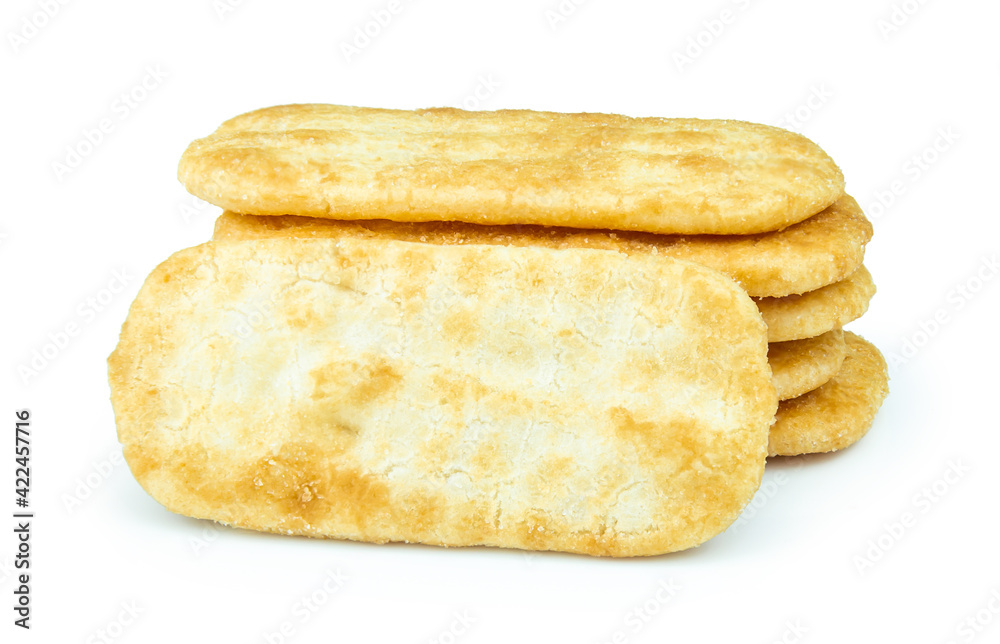rice cracker isolated on white background rice cracker isolated on white background