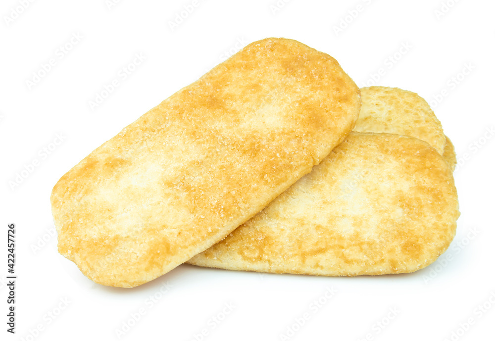rice cracker isolated on white background rice cracker isolated on white background