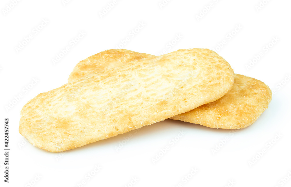 rice cracker isolated on white background rice cracker isolated on white background