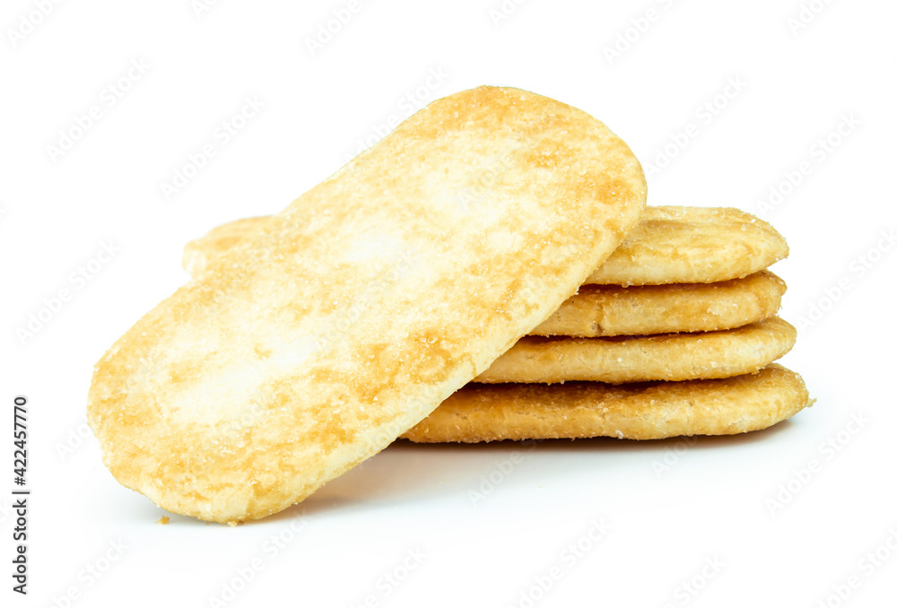 rice cracker isolated on white background rice cracker isolated on white background