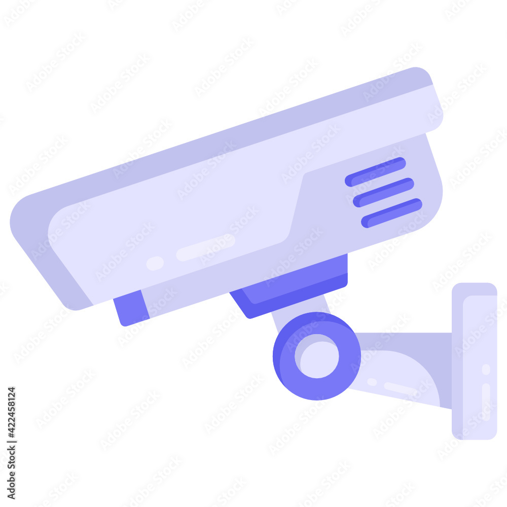 A flat style vector design of cctv camera, hidden footage gadget
A flat style vector design of cctv camera, hidden footage gadget