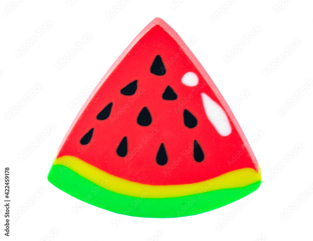 clipping part eraser fruit isolated on white background clipping part eraser fruit isolated on white background