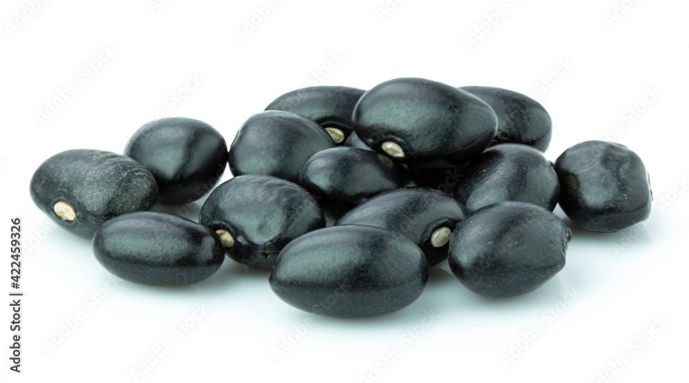 black bean isolated on white background black bean isolated on white background