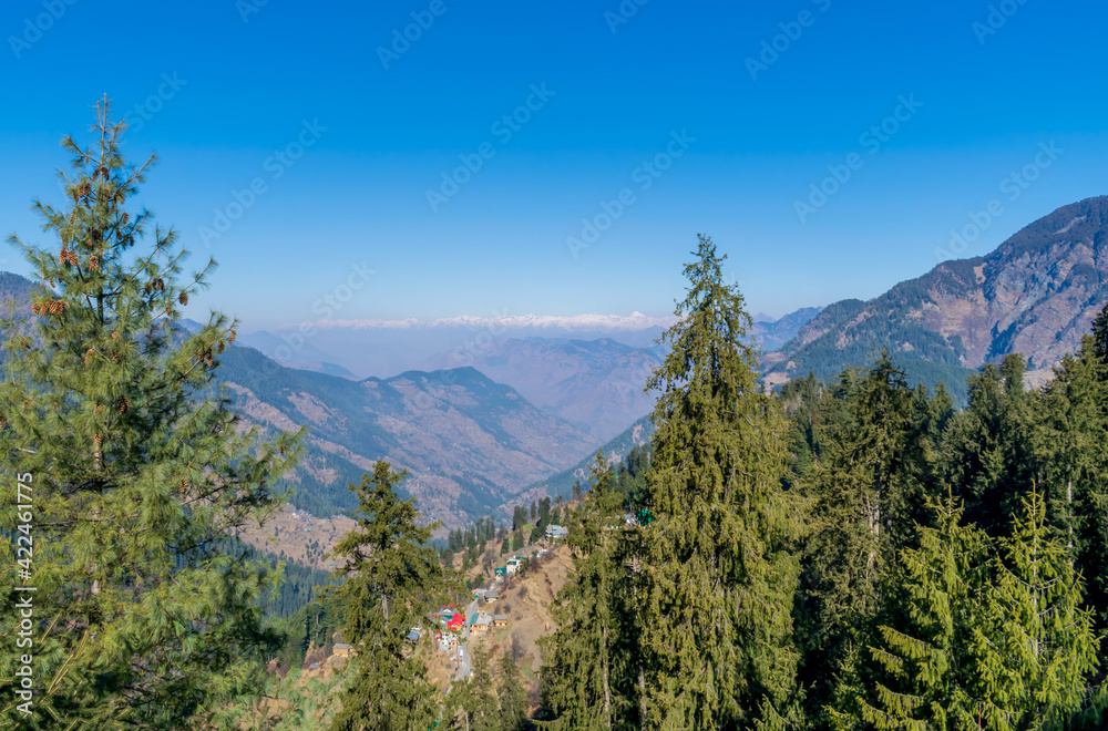 A view of Shoja, Himachal Pradesh, India
