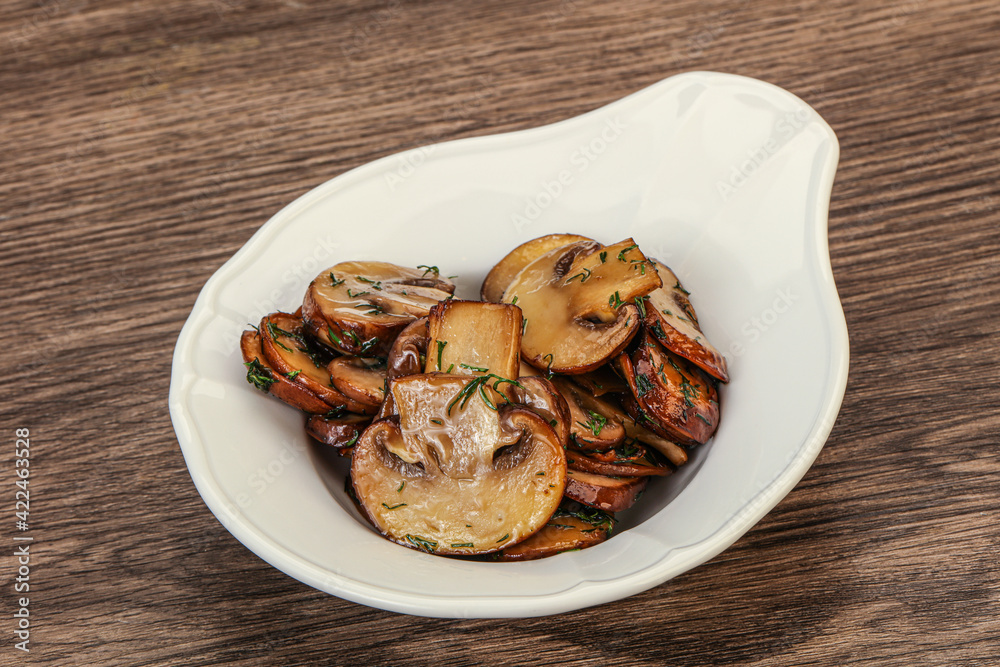 Roasted champignon with herbs and spices Roasted champignon with herbs and spices