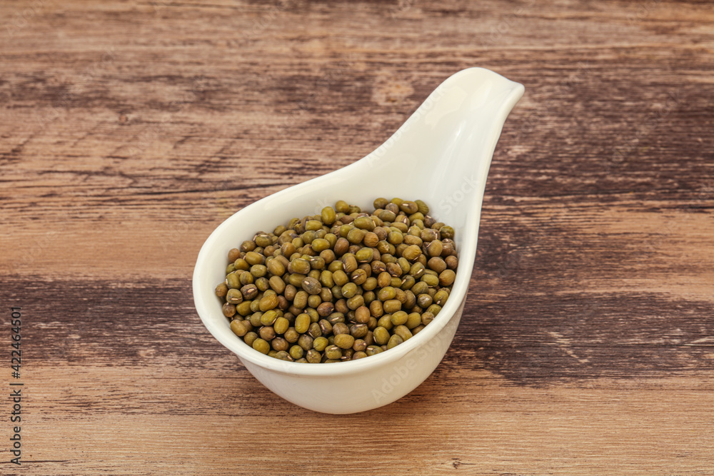 Vegetarian cuisine - dry green lentil Vegetarian cuisine - dry green lentil