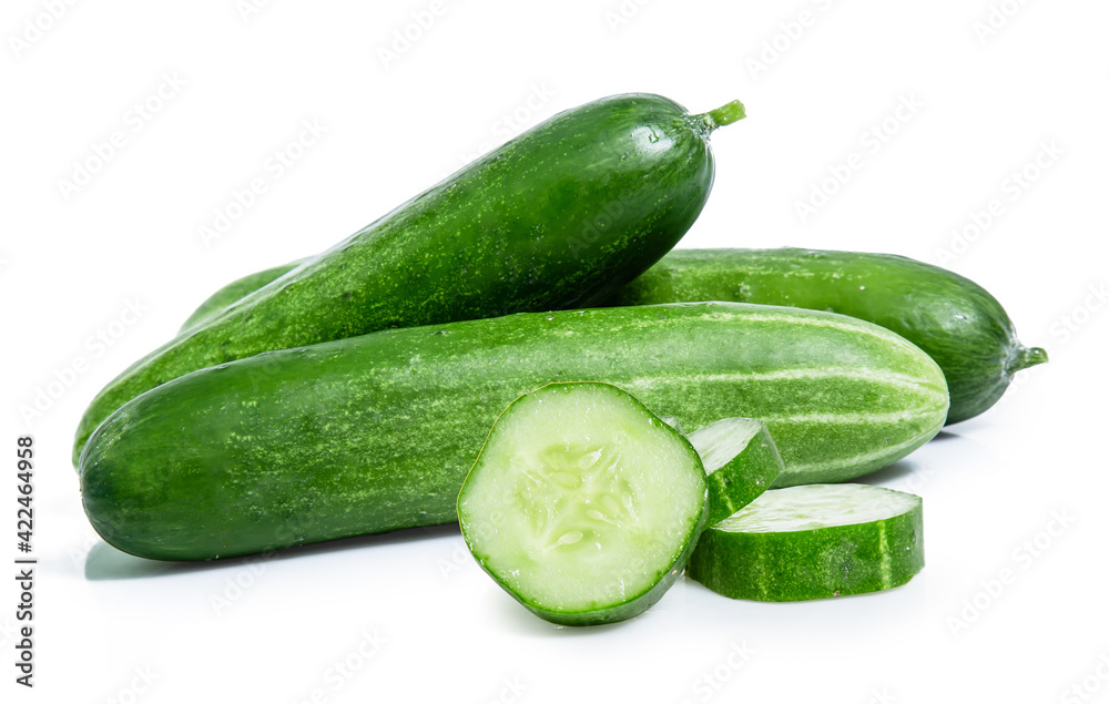 cucumber vegetable isolated on white background cucumber vegetable isolated on white background