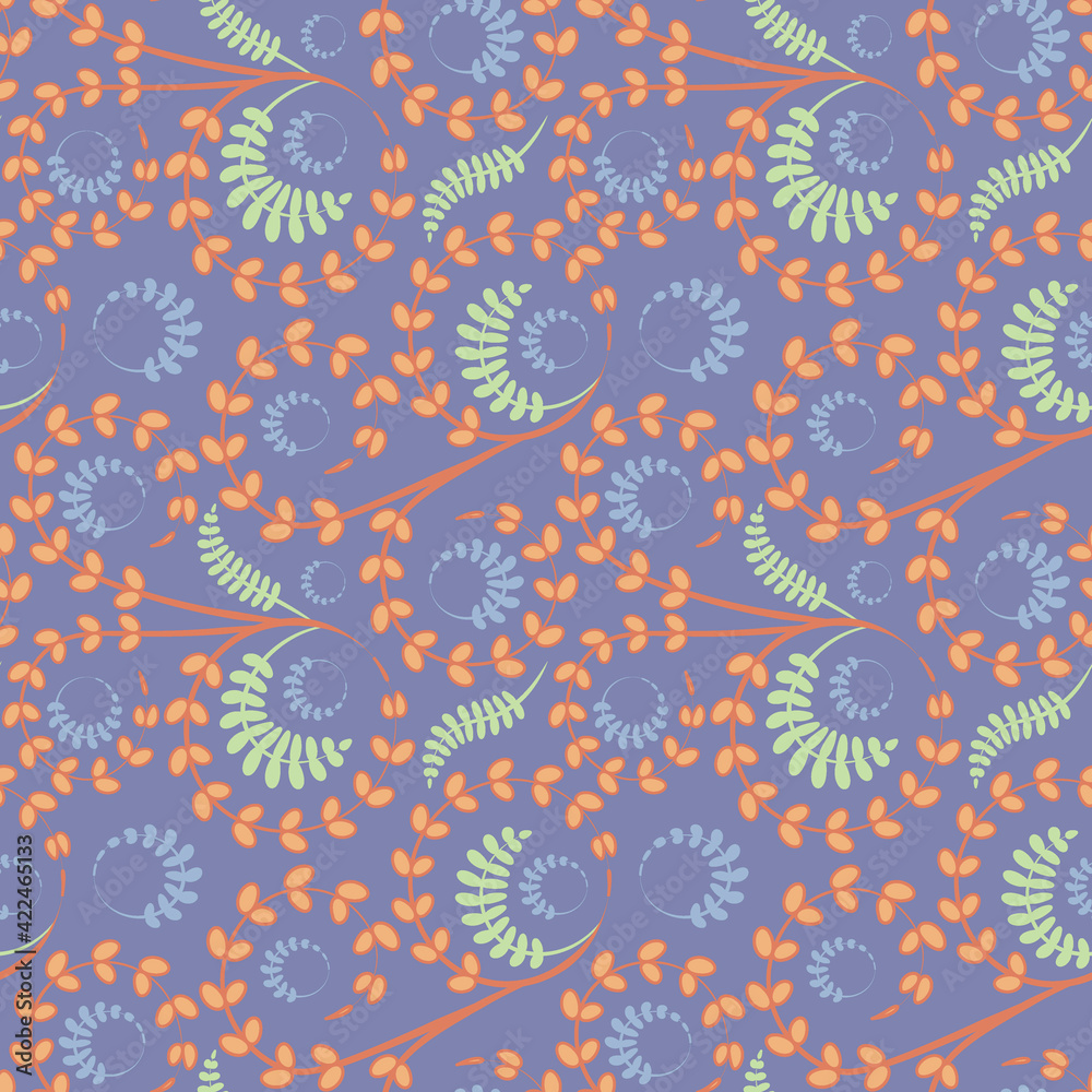 Seamless texture, pattern on a square background - flowers and leaves. Styling. Background for a website or blog, wallpaper, textiles, packaging.