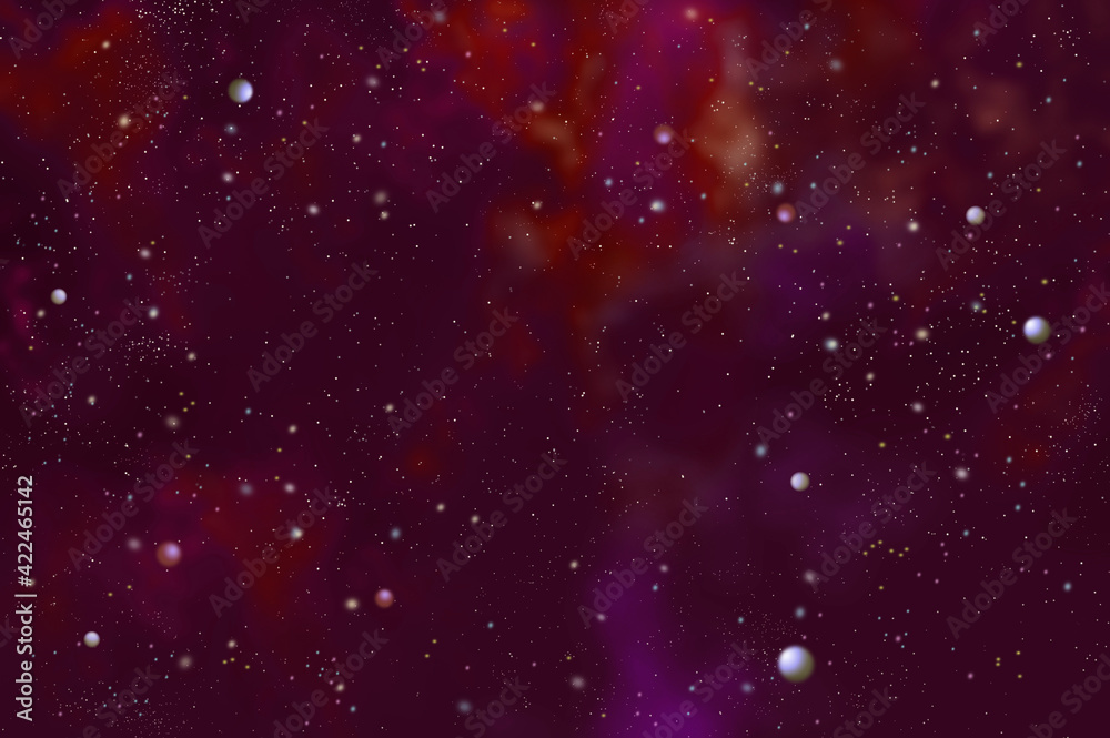 Fototapeta premium 惑星のイメージ宇宙の抽象的背景