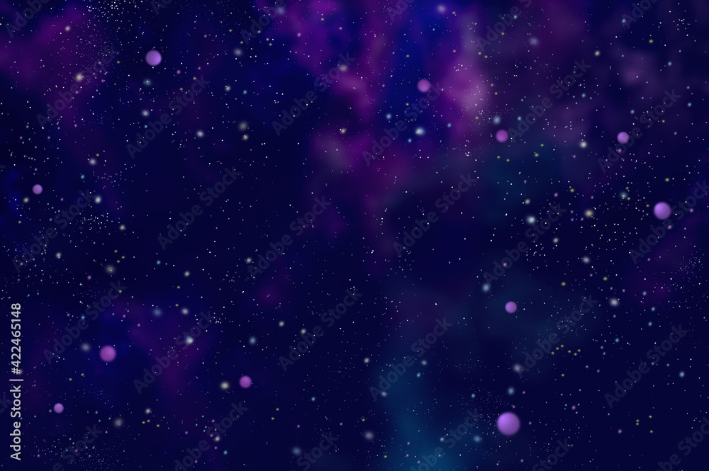 Fototapeta premium 惑星のイメージ宇宙の抽象的背景