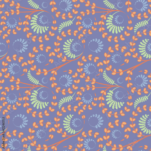 Seamless texture, pattern on a square background - flowers and leaves. Styling. Background for a website or blog, wallpaper, textiles, packaging.