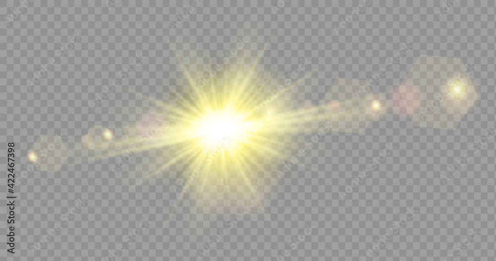 Sunlight translucent special light effect design. Vector blur in radiance light. Isolated sunlight transparent background. Sunlight translucent special light effect design. Vector blur in radiance light. Isolated sunlight transparent background.