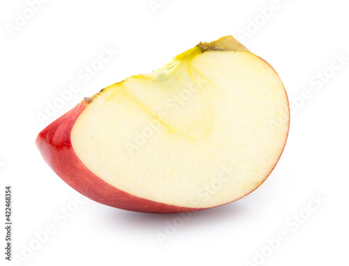 clipping path red apple fruit isolated on white background