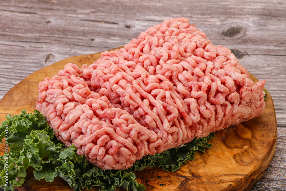 Raw pork minced meat for cooking Raw pork minced meat for cooking