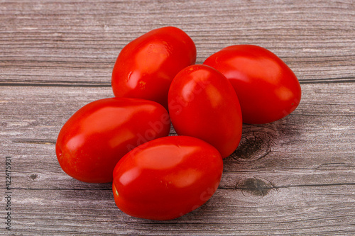 Red bright tasty tomato heap